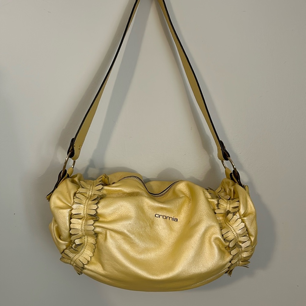 CROMIA SHOULDER BAG GENUINE LEATHER MADE IN ITALY